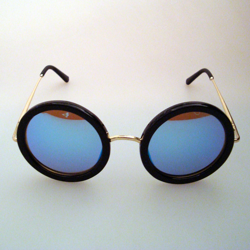 Ochelari rotunzi INMIX cu lentile albastre 